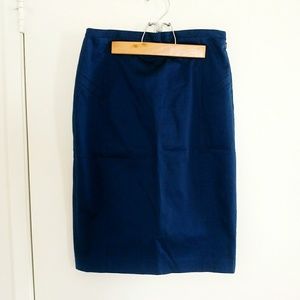 Express Navy Pencil Skirt